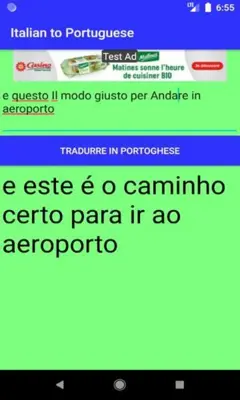 Italian to Portuguese Translator android App screenshot 1